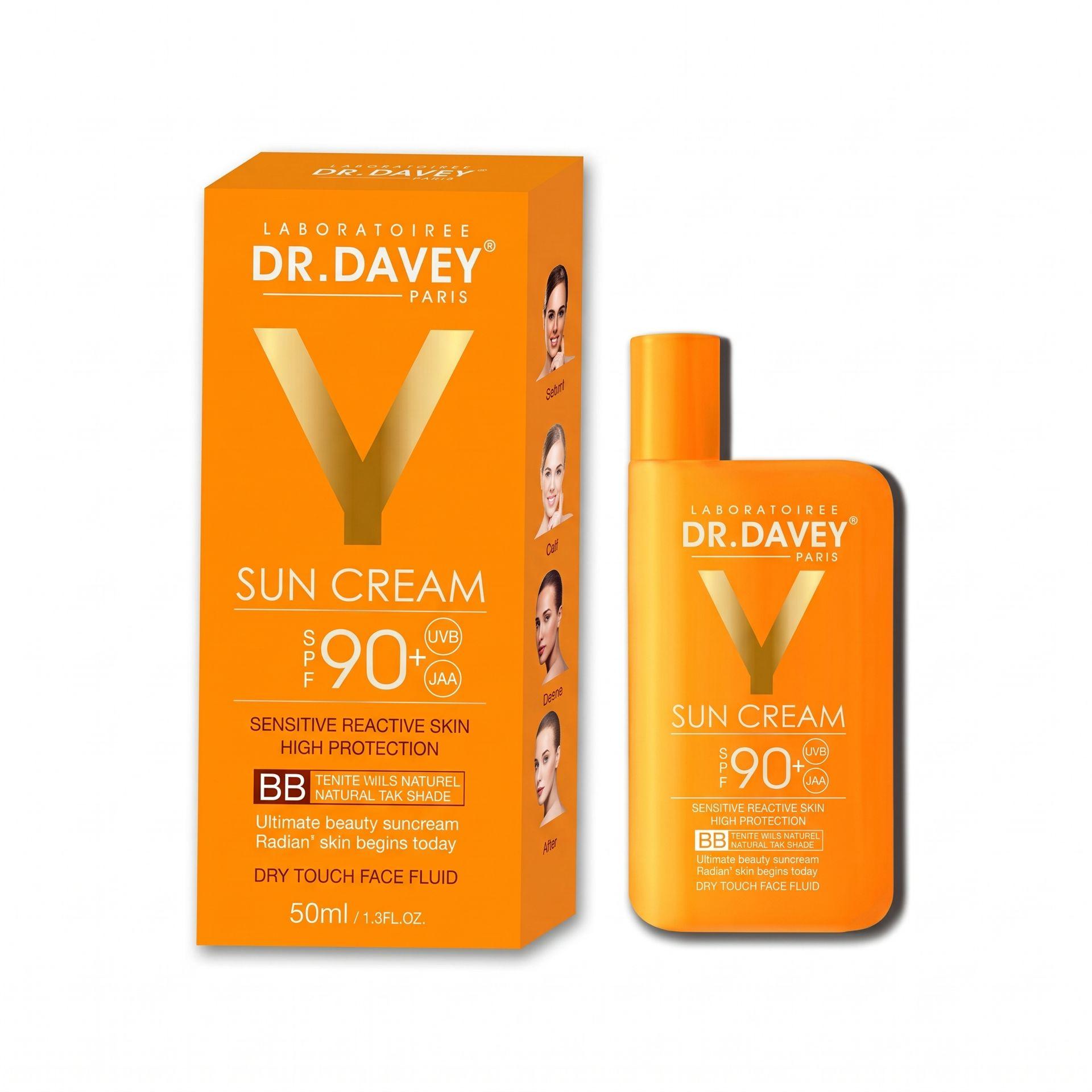 DR. DAVEY - كريم واقي من الشمس SPF 90 للبشرة الحساسة 50 مل